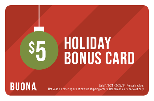 Holiday Bonus Card