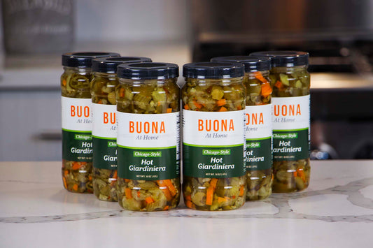 Buona's Chicago Hot Giardiniera (6 Pack)