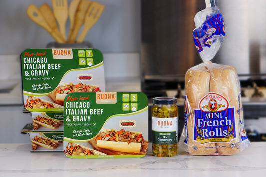 Buona Plant-Based Italian Beefless Sandwich Kits